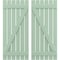 Ekena Millwork Americraft 6-Board (2 Batten) Wood Spaced Board-n-Batten Shutters w/ Z-Bar, ARW102SB623X77SGH, PR ARW102SB623X77SGH - alternate 1